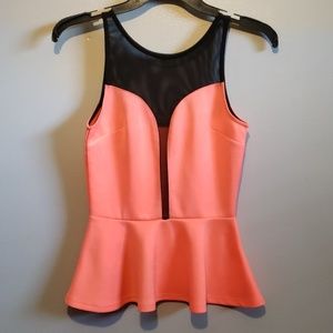 Fashion tank with mesh